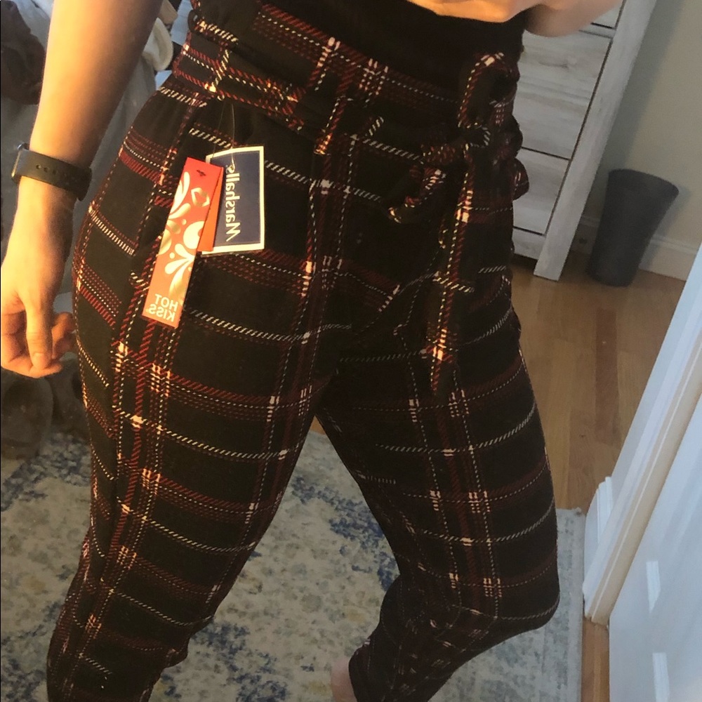 Plaid dress pants
